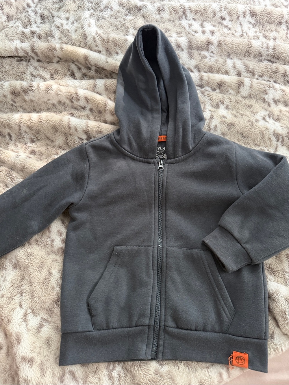 Children's Charcoal Zip Hoodie — Unbranded - Picture 2 of 4